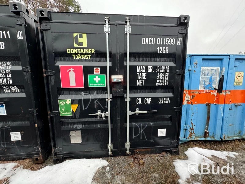 Container, 10 fot inklusive innehåll