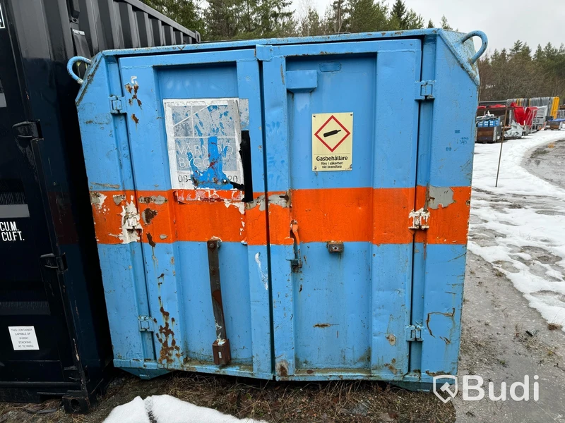 Redskapscontainer inklusive innehåll