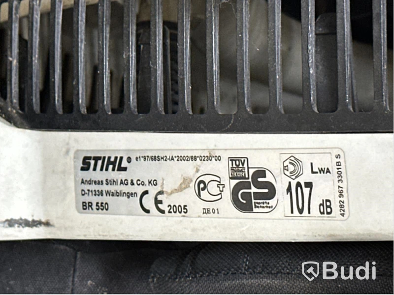 Lövblås Stihl BR550. OBS! Defekt