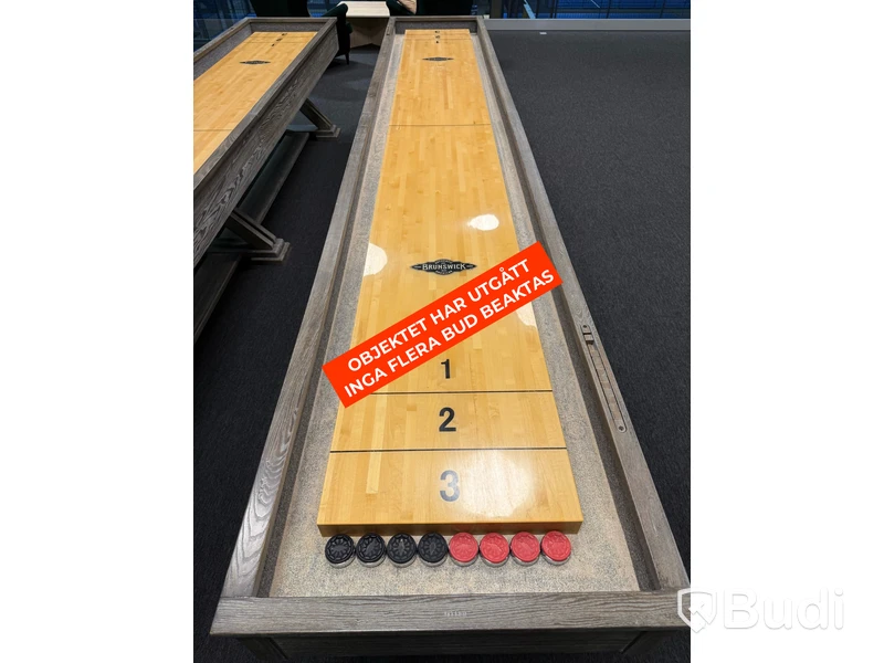 Brunswick Shuffleboard i trä med tillbehör