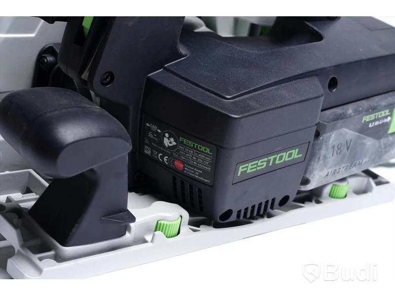 Festool - Cirkelsåg 18 V HKC 55 EB - inkl. batteri och förvaringslåda. Nypris ca 7405 kr.