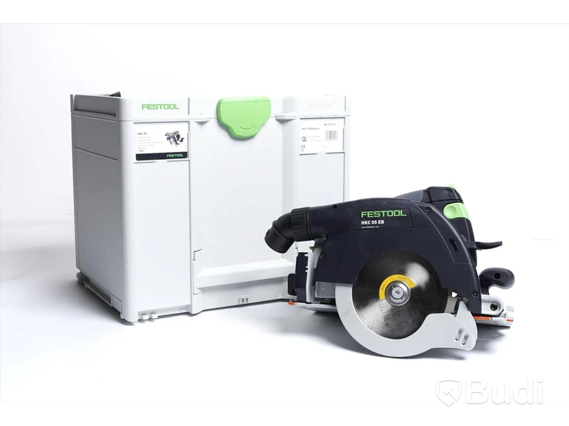 Festool - Cirkelsåg 18 V HKC 55 EB - inkl. batteri och förvaringslåda. Nypris ca 7405 kr.