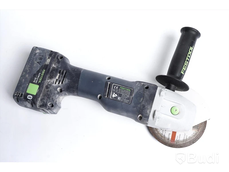 Festool Vinkelslip 18 V AGC 18-125 - inkl. batteri och förvaringslåda. Nypris ca 7423 kr.