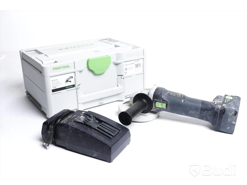 Festool Vinkelslip 18 V AGC 18-125 - inkl. batteri och förvaringslåda. Nypris ca 7423 kr.