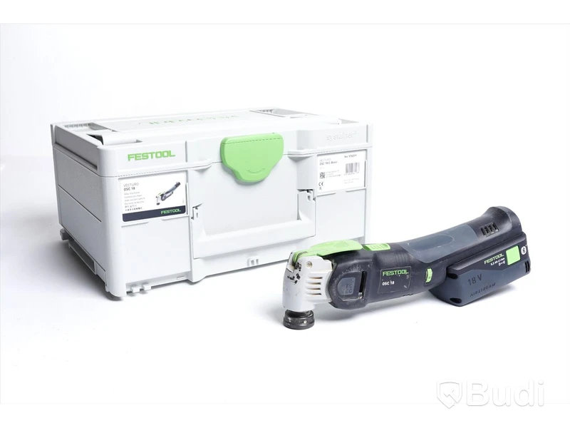 Festool Multiverktyg 18 V VECTURO OSC 18 - inkl. batteri och förvaringslåda. Nypris ca 7079 kr.