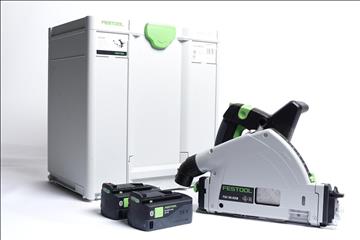 Festool Sänksåg 18 V TSC 55 KEB - ink 2 st batterier och förvaringslåda. Nypris ca 11529 kr.