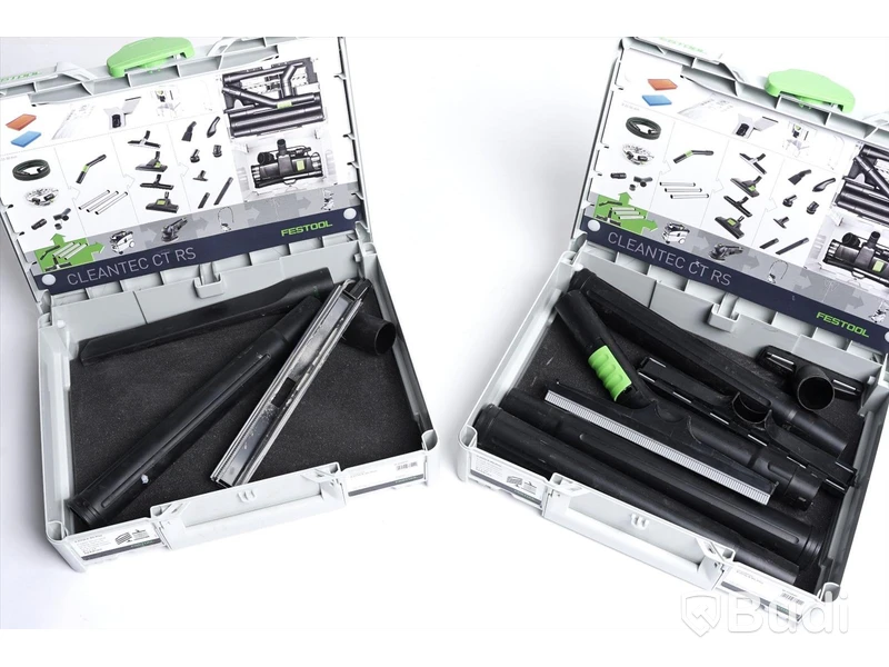 Festool parti med Dammsugare, CT-stoftavskiljare och Rengöringsset Universal. Nypris ca 15136 kr.