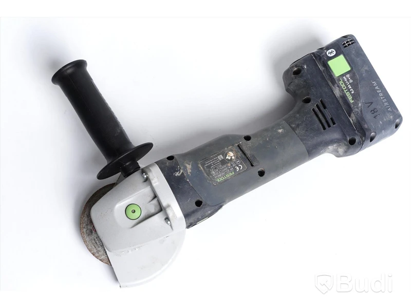 Festool Vinkelslip 18 V AGC 18-125 - inkl. batteri och förvaringslåda. Nypris ca 6277 kr.