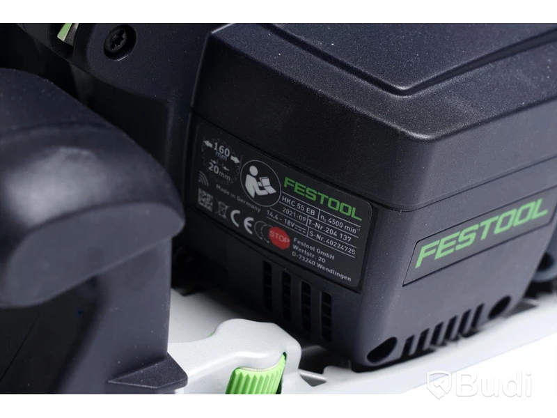 Festool Cirkelsåg 18 V HKC 55 EB - inkl. batteri och förvaringslåda. Nypris ca 7405 kr.