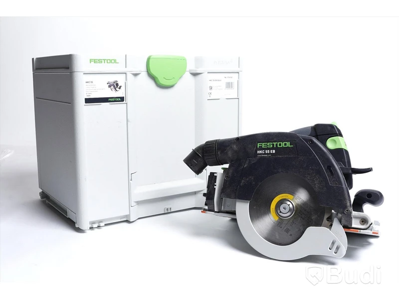 Festool Cirkelsåg 18 V HKC 55 EB - inkl. batteri och förvaringslåda. Nypris ca 7405 kr.