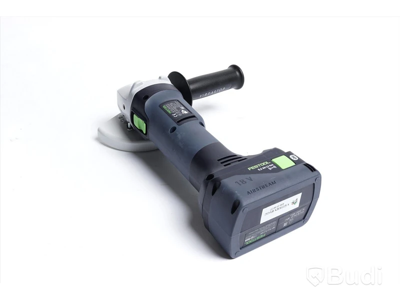 Festool Vinkelslip 18 V AGC 18-125 - inkl. batteri och förvaringslåda. Nypris ca 6277 kr.