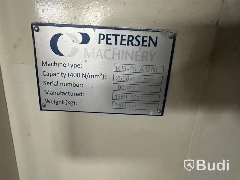 Kantvik/Kantmaskin Petersen Göteneds K15-25 A1200
