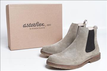 Kängor - Astorflex, Bitflex Chelsea Boot (Stone) Suede - strl 40. Nypris ca 2,415:-