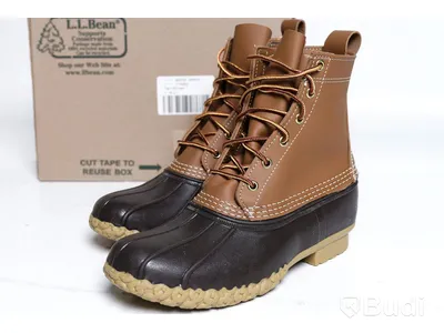 Kängor - L.L. BEAN, 8" Bean Boots (Tan/brown) - strl 44. Nypris ca 1,999:-