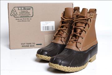 Kängor - L.L. BEAN, 11" Bean Boots (Tan/brown) - strl 45. Nypris ca 1999 kr