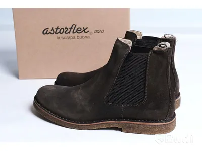 Kängor - Astorflex, Bitflex Chelsea Boot (Dark chestnut) Suede - stl 46. Nypris ca 2415 kr