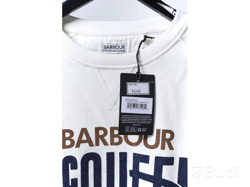 Sweatshirt, strl L - Barbour International, Crewneck. Nypris 1449kr.