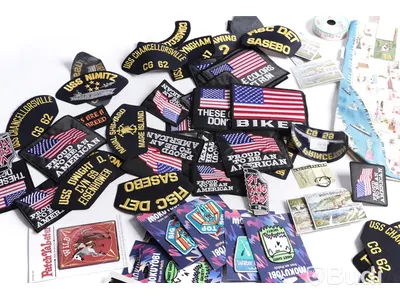 Patches i parti och annat tillbehör.