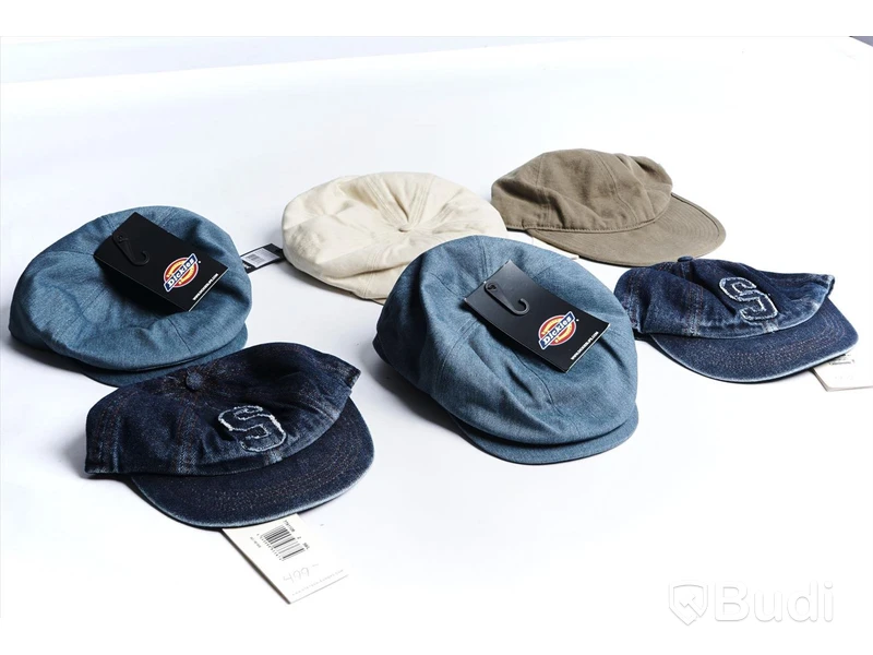 Basker/keps i parti, strl L-XL- Stetson, Dickies, Brixton (5 st)