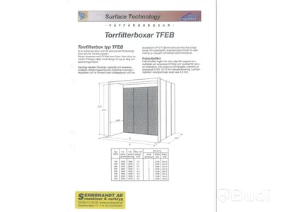 Torrfilterbox med utsug