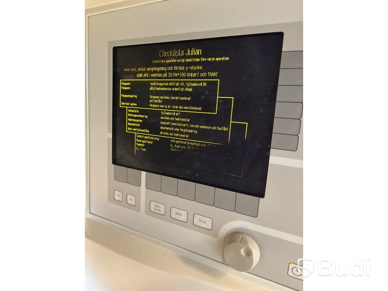Anestesiarbetsstation Dräger, Julian och 2 st. kartonger med absorberkalk Drägersorb, CLIC 800+