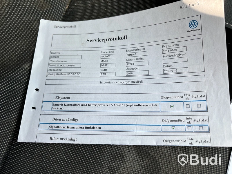 Volkswagen Caddy 2.0 TDI Skåp (75hk) -2017