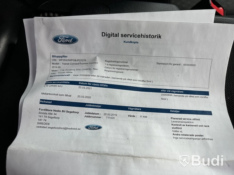 Ford Transit Connect 1.5 EcoBlue (100hk) -2018