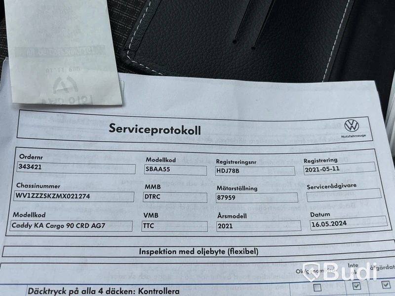 Volkswagen Caddy Cargo 2.0 TDI  | 9514 mil | DSG | 122hk | 2021