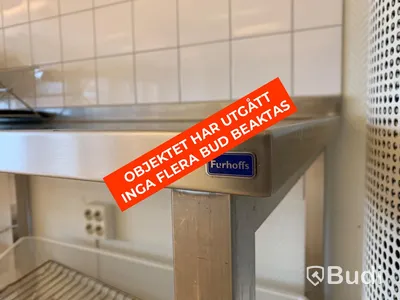Rostfri Diskbänk med ho till vänster