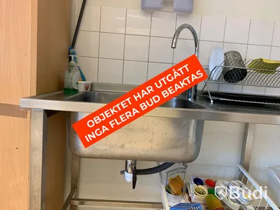 Rostfri Diskbänk med ho till vänster