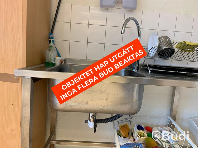 Rostfri Diskbänk med ho till vänster
