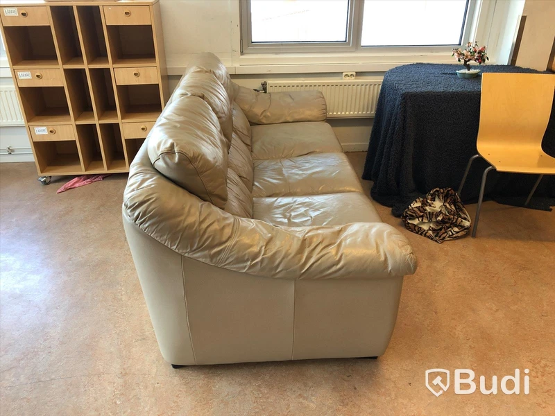 3 sits lädersoffa