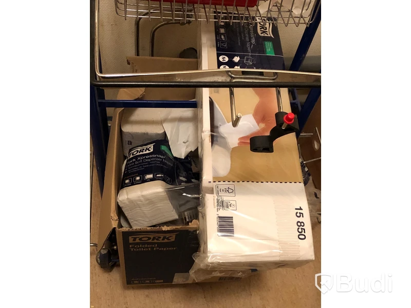 Städvagn med tillbehör