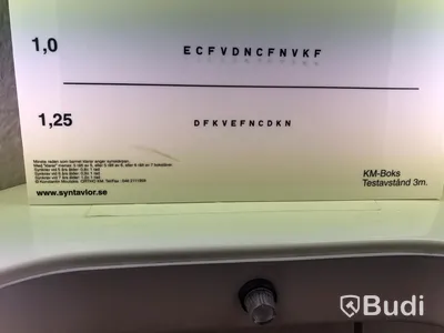 Belysningskåp för/med syntavla