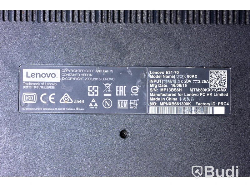 Dator - Lenovo Thinkpad E31-70, saknar OS och laddare. Inkl. väska. OBS! Defekt