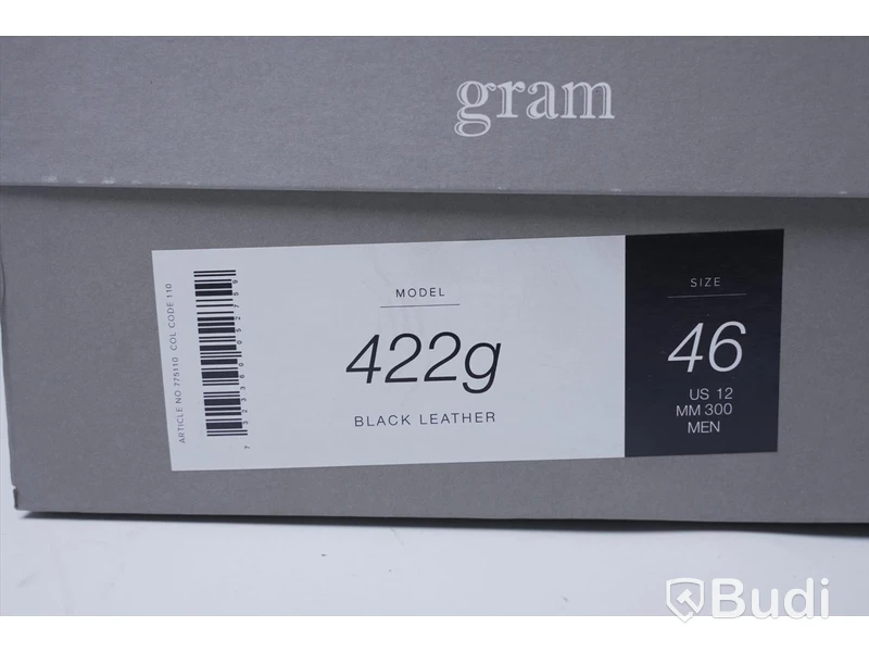 Skor i läder - Gram 422g,  strl 46, Nypris ca: 1500 kr