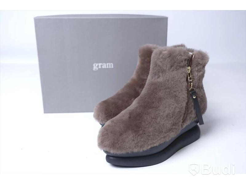 Skor med dragkedja - Gram 503g Pumpkin Shearling, strl 36, Nypris ca: 1200 kr