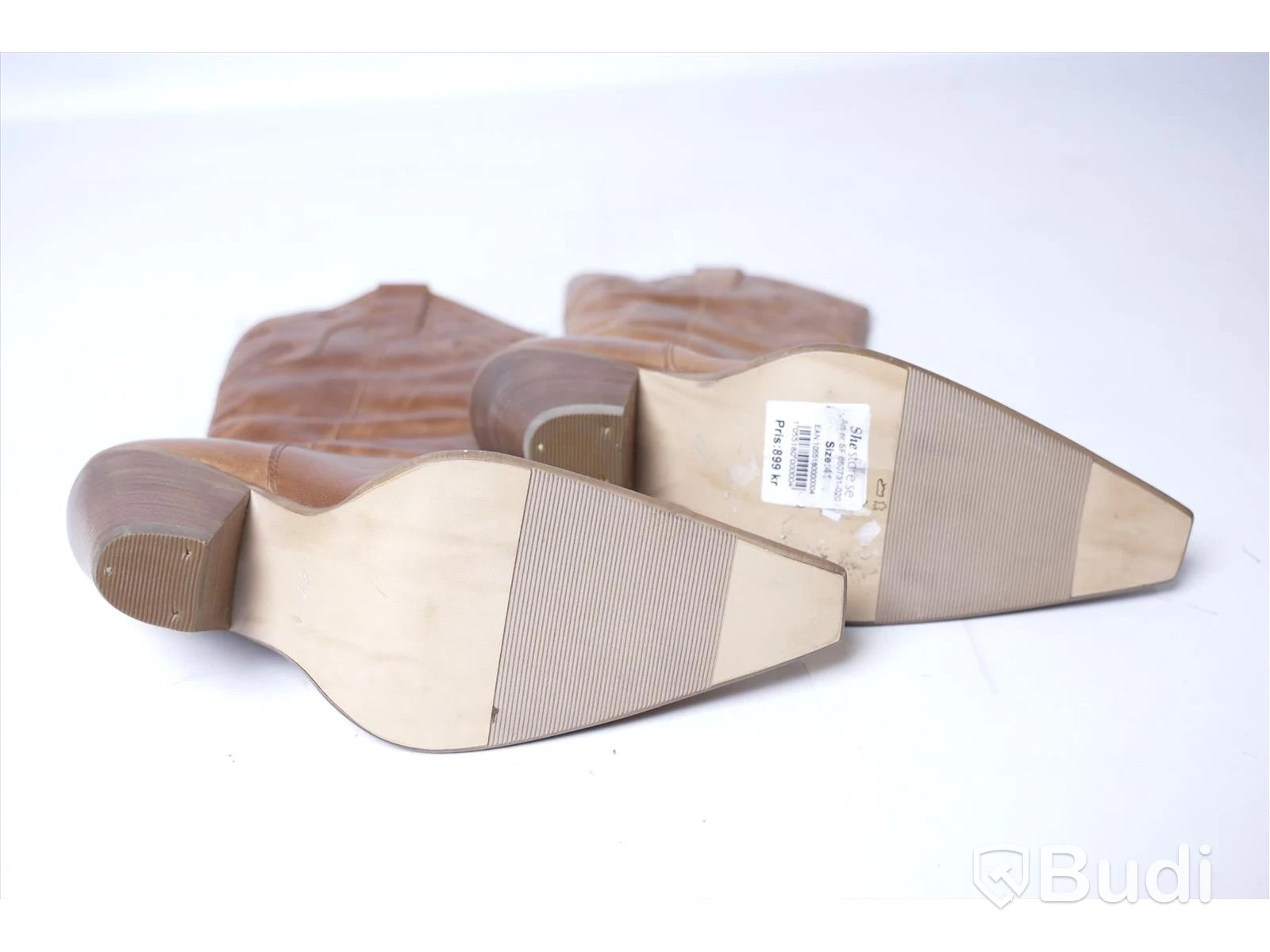 Boots i skinn - She Store, strl 41, Nypris 899 kr