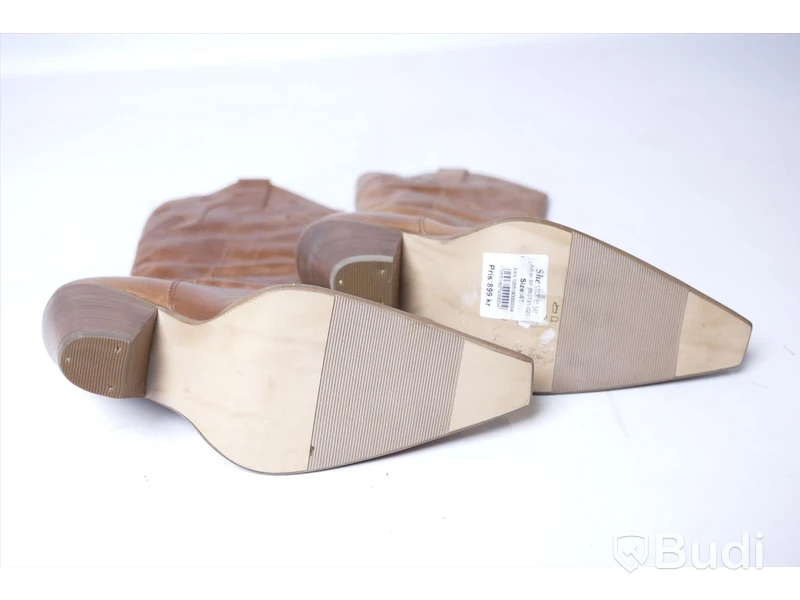 Boots i skinn - She Store, strl 41, Nypris 899 kr