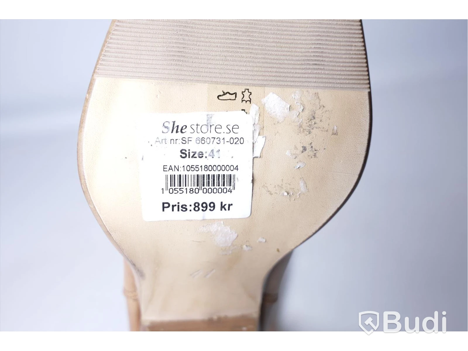 Boots i skinn - She Store, strl 41, Nypris 899 kr