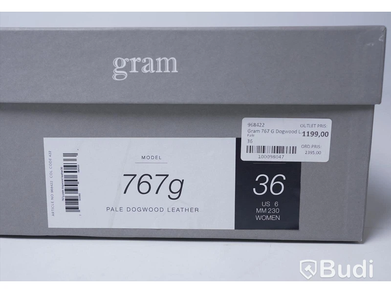 Skor i läder - Gram 767g Pale Dogwood Leather, strl 36, Nypris ca: 1199 kr