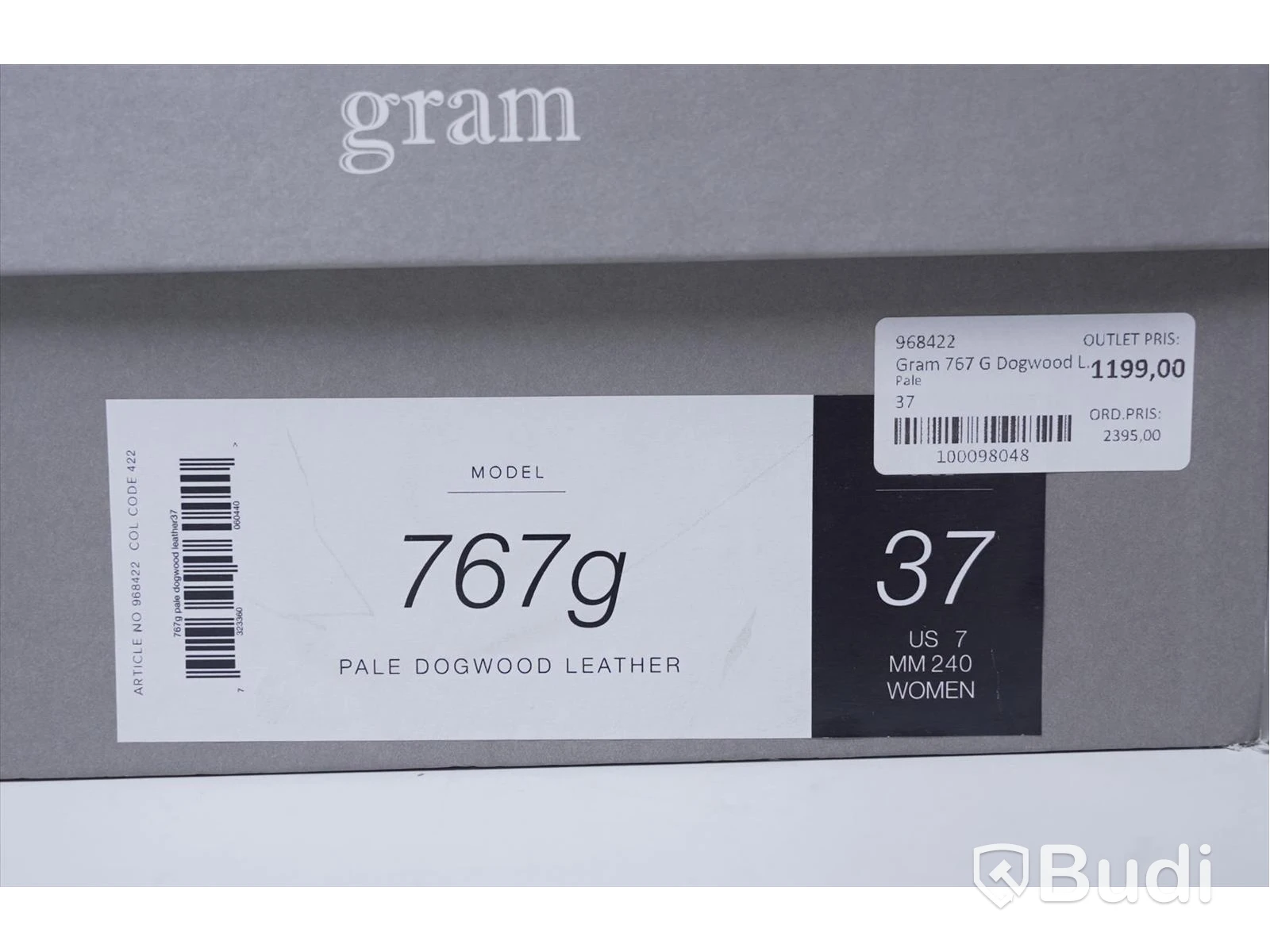 Skor i läder - Gram 767g Pale Dogwood Leather, strl 37, Nypris ca: 1199 kr