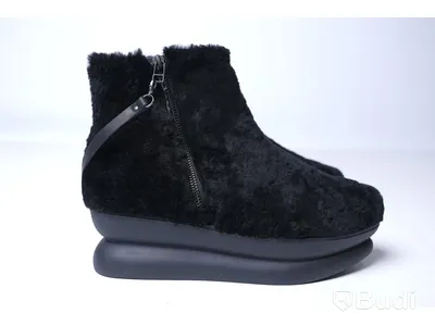 Skor med dragkedja - Gram 503g Black Shearling, strl 36, Nypris ca: 1200 kr