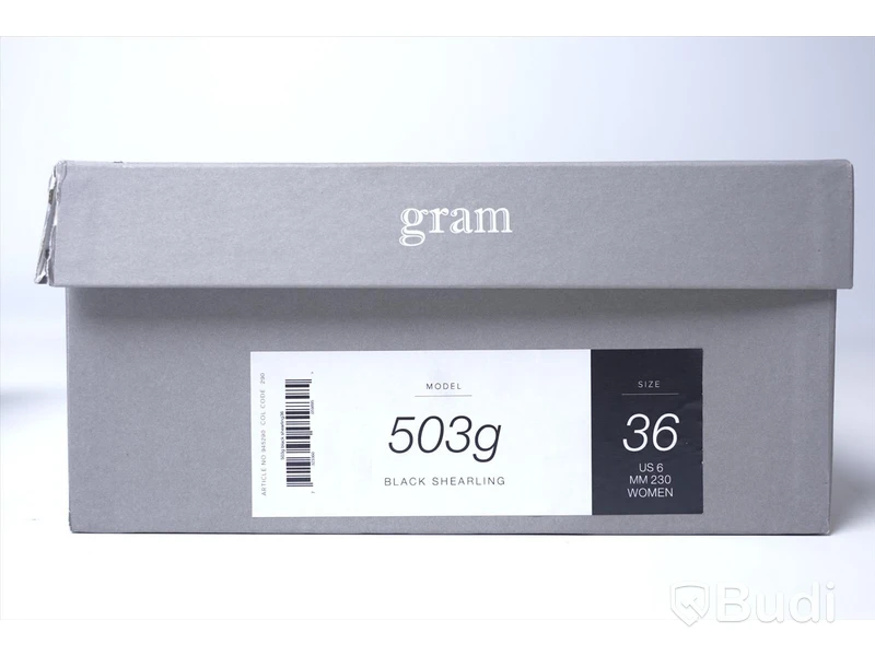 Skor med dragkedja - Gram 503g Black Shearling, strl 36, Nypris ca: 1200 kr