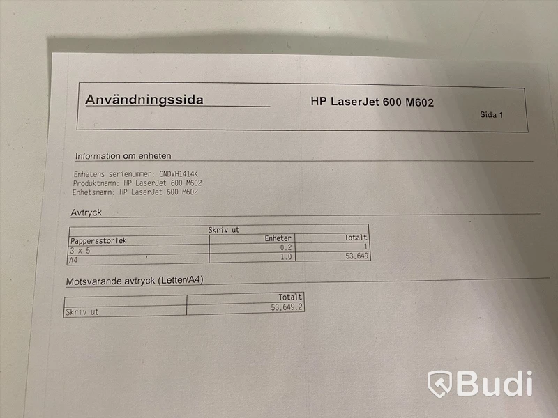 HP LaserJet 600 M602