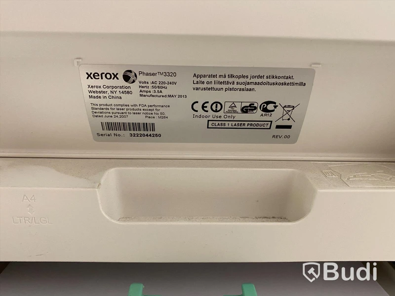 Xerox Phaser 3320 - lösenordsskyddad