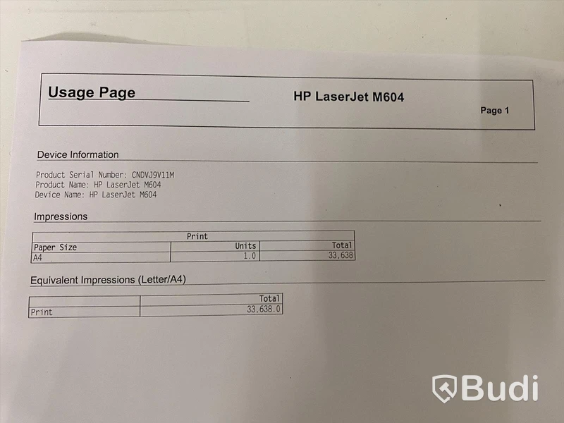 HP LaserJet Enterprise M604 skrivare