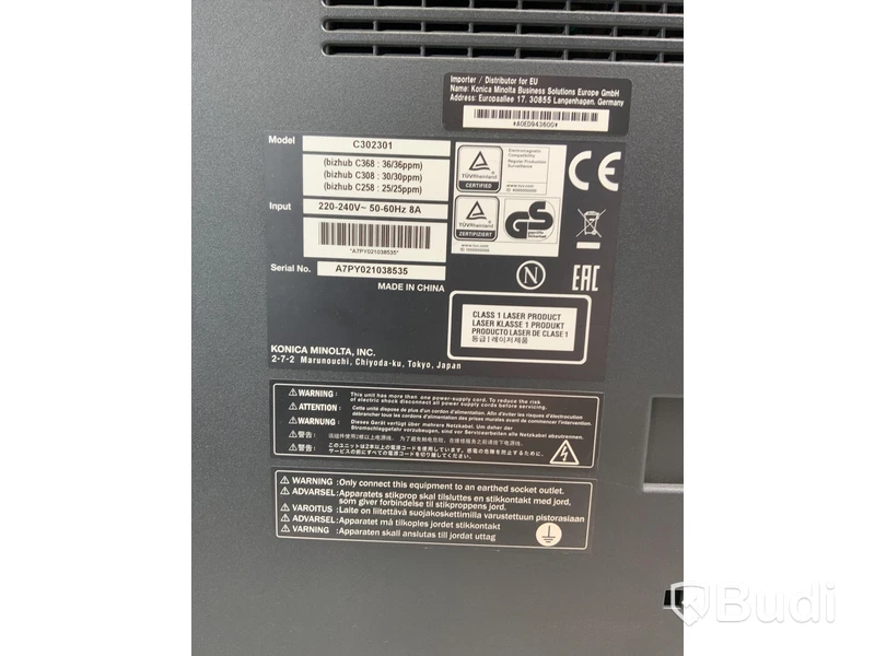 Multifunktionell skrivare Konica Minolta bizhub c308