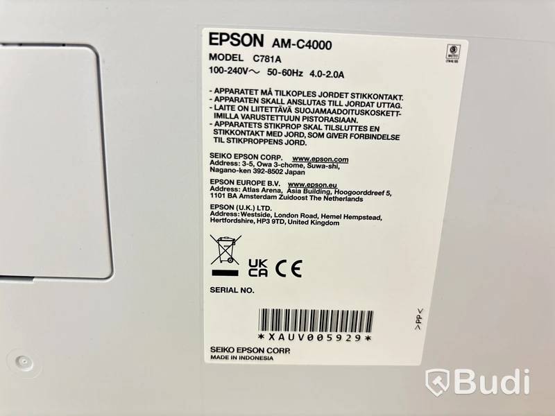 Skrivare / kopiator / skanner Epson Am-C4000, C781A