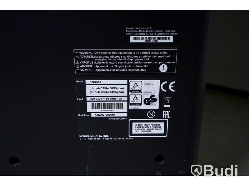 Multifunktionell skrivare Konica Minolta bizhub C754e